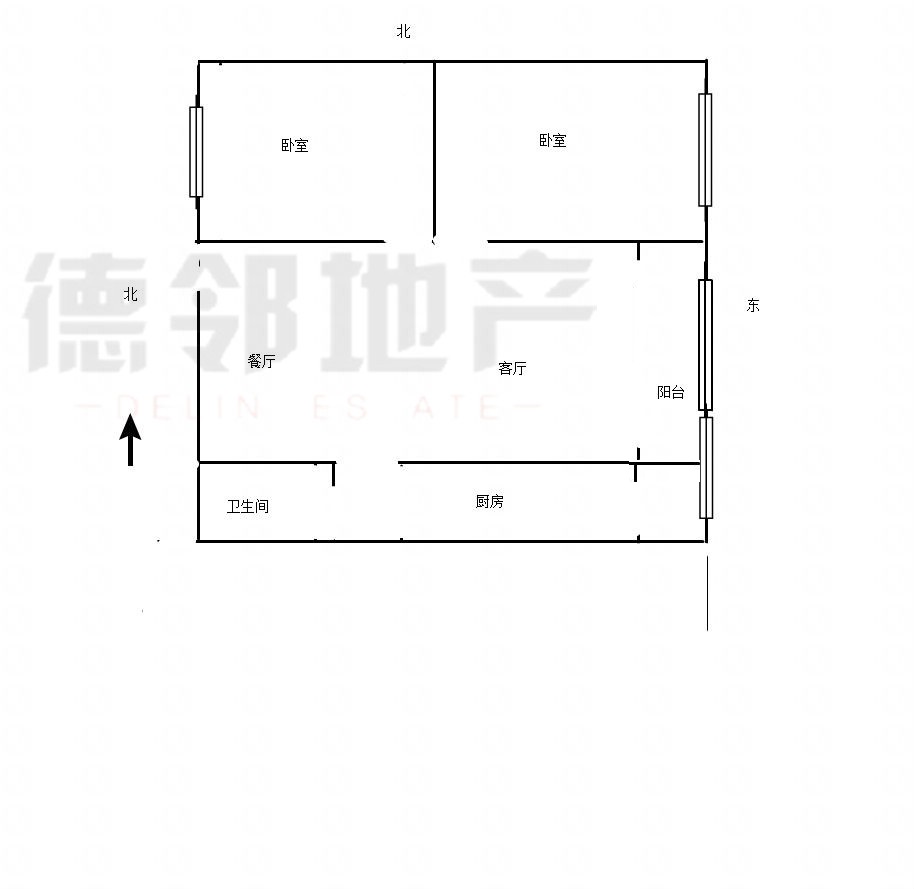潤(rùn)恒第一城  3室2廳1衛(wèi)105m2102萬(wàn)元